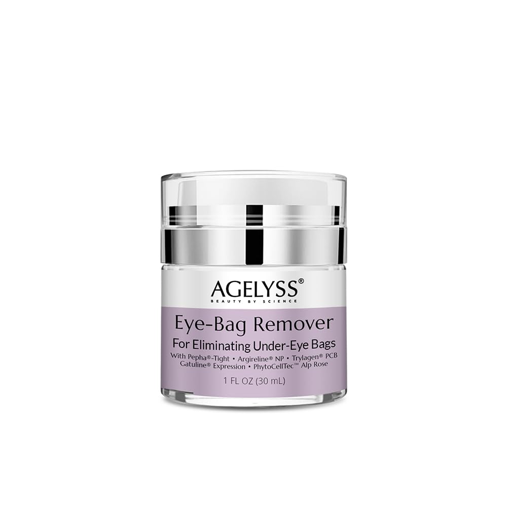 Agelyss Eye-Bag Cream, flacon 1oz, hydratation ciblée pour les yeux.