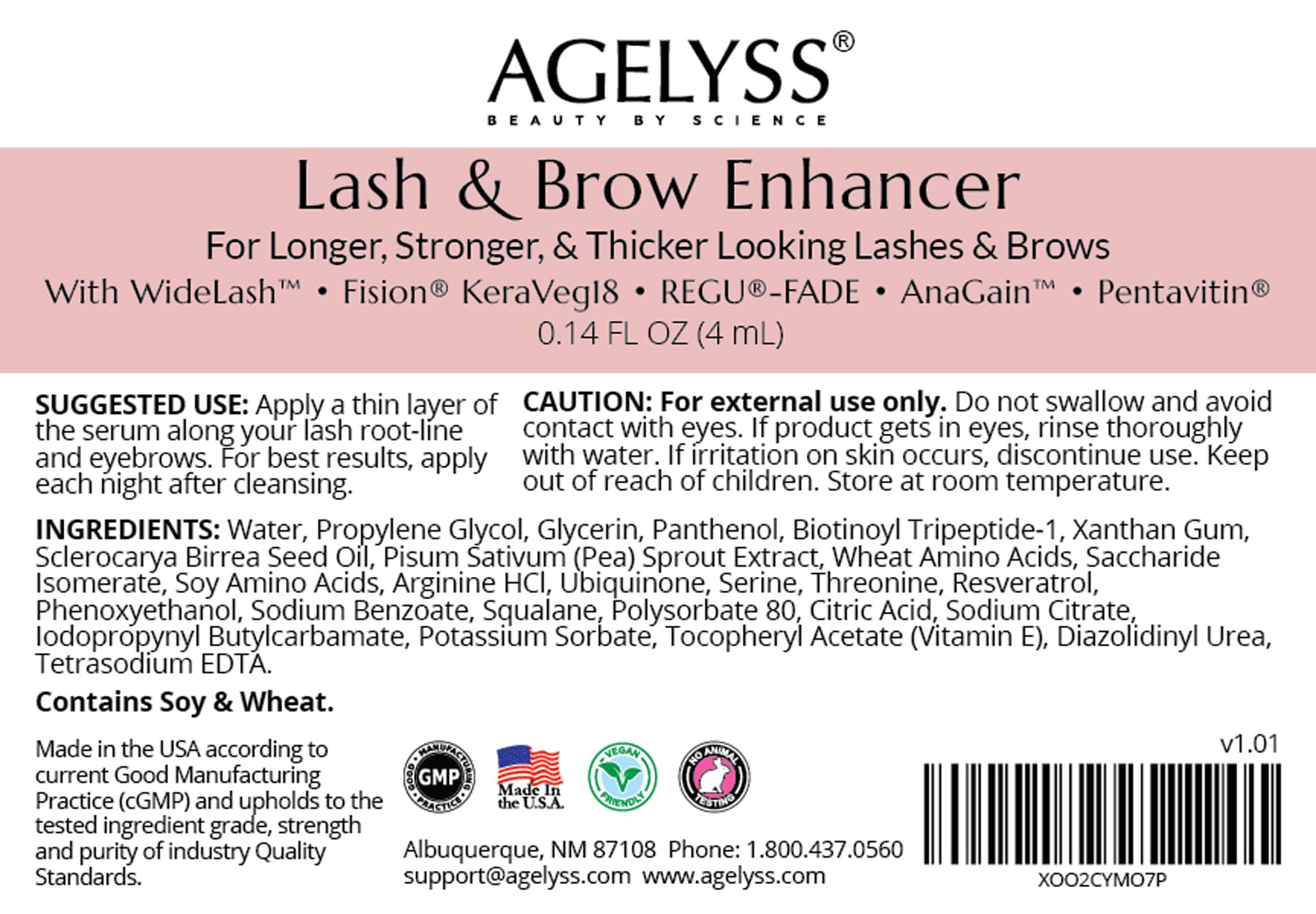 Agelyss Lash & Brow Enhancer – routine rapide pour cils et sourcils plus nets