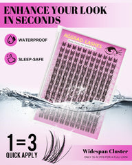 AGGRAD Aphrodite Lash Clusters sur Curl C pour un regard durable