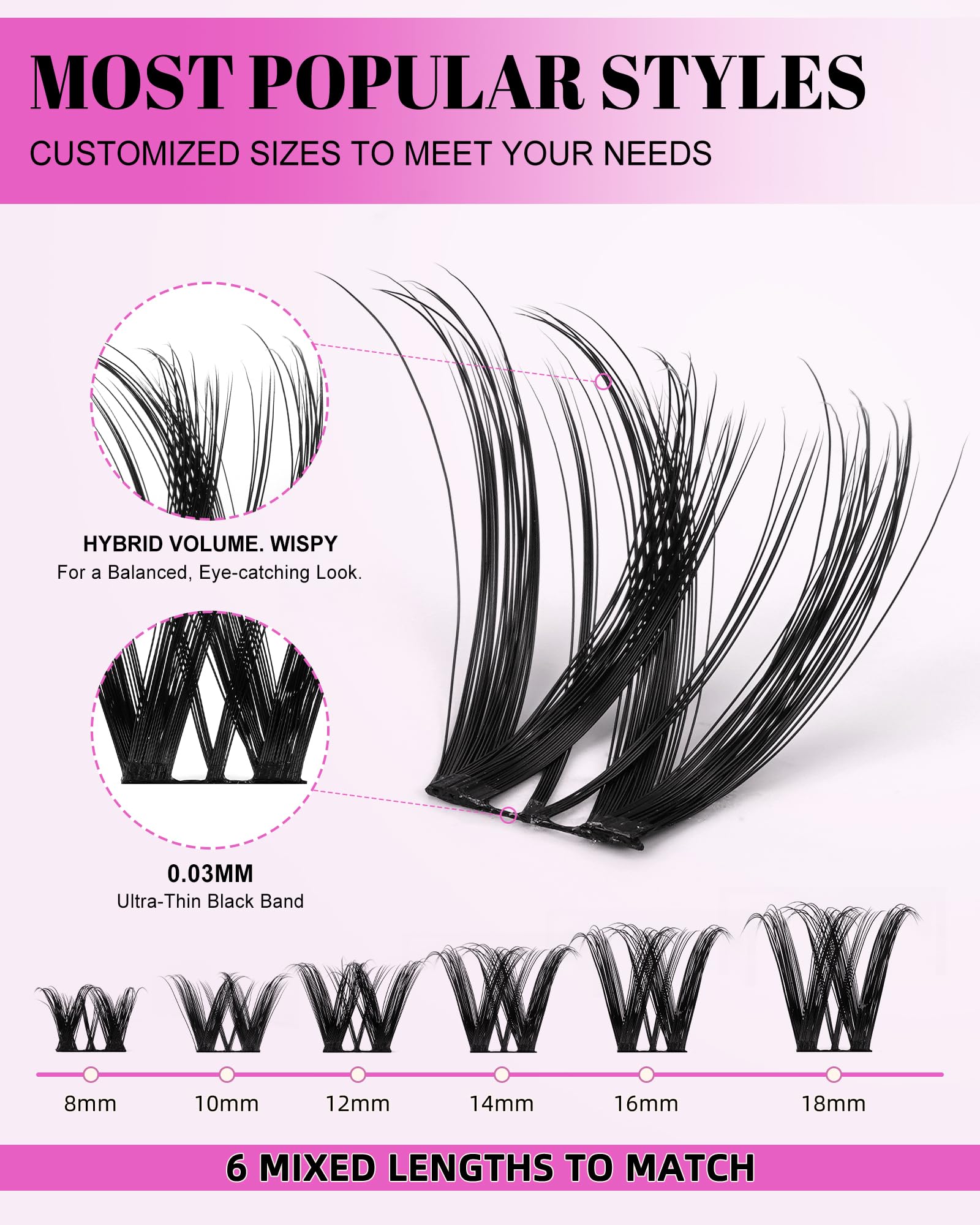 AGGRAD Flora Lash – bande noire ultra-fine 0,03 mm pour contour discret et naturel.