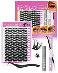 AGGRAD Flora Lash – grappes hybrides volume 8-18 mm pour un regard dense et naturel.