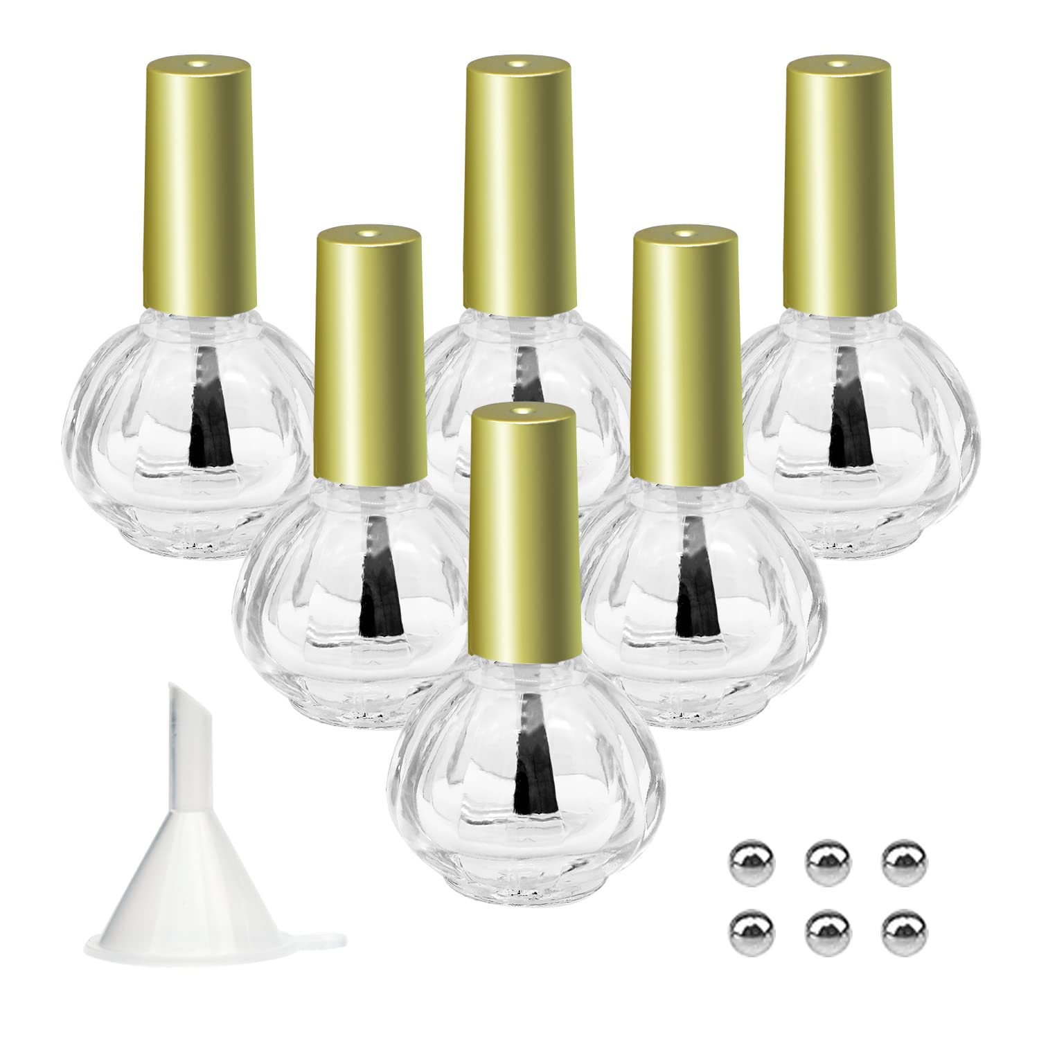 Agidea – bouteilles 10 ml forme citrouille dorée pour tester de nouvelles couleurs.