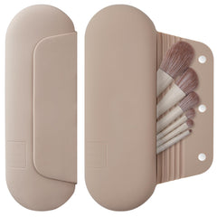 AGIKET étui pinceaux silicone voyage, rangement compact et pratique.