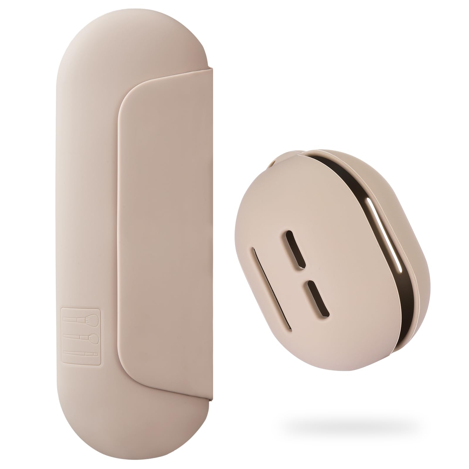 AGIKET porte-pinceaux silicone 2 en 1, rangement sécurisé en voyage