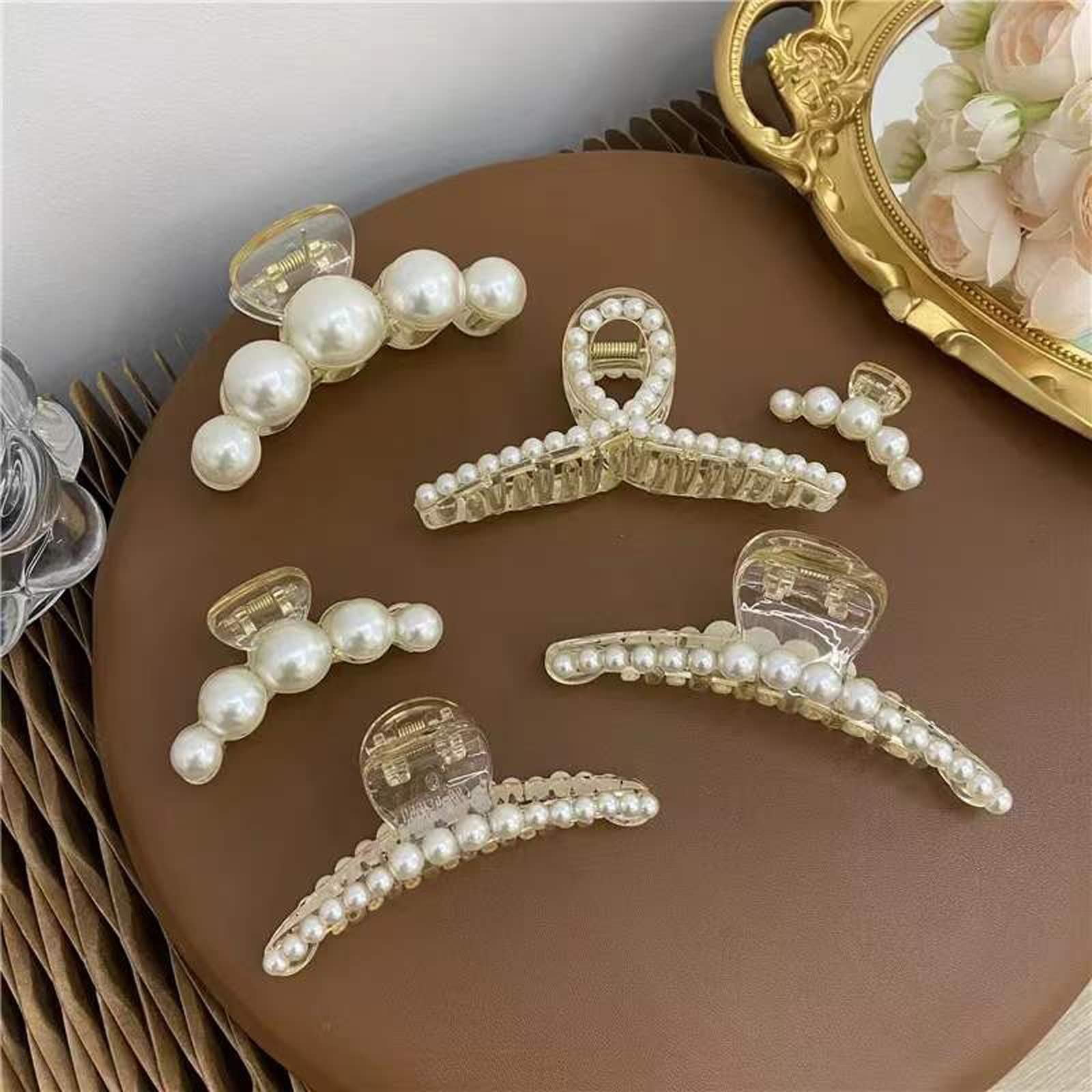 Agirlvct pinces cheveux perles grosses, tenue fiable pour cheveux épais.