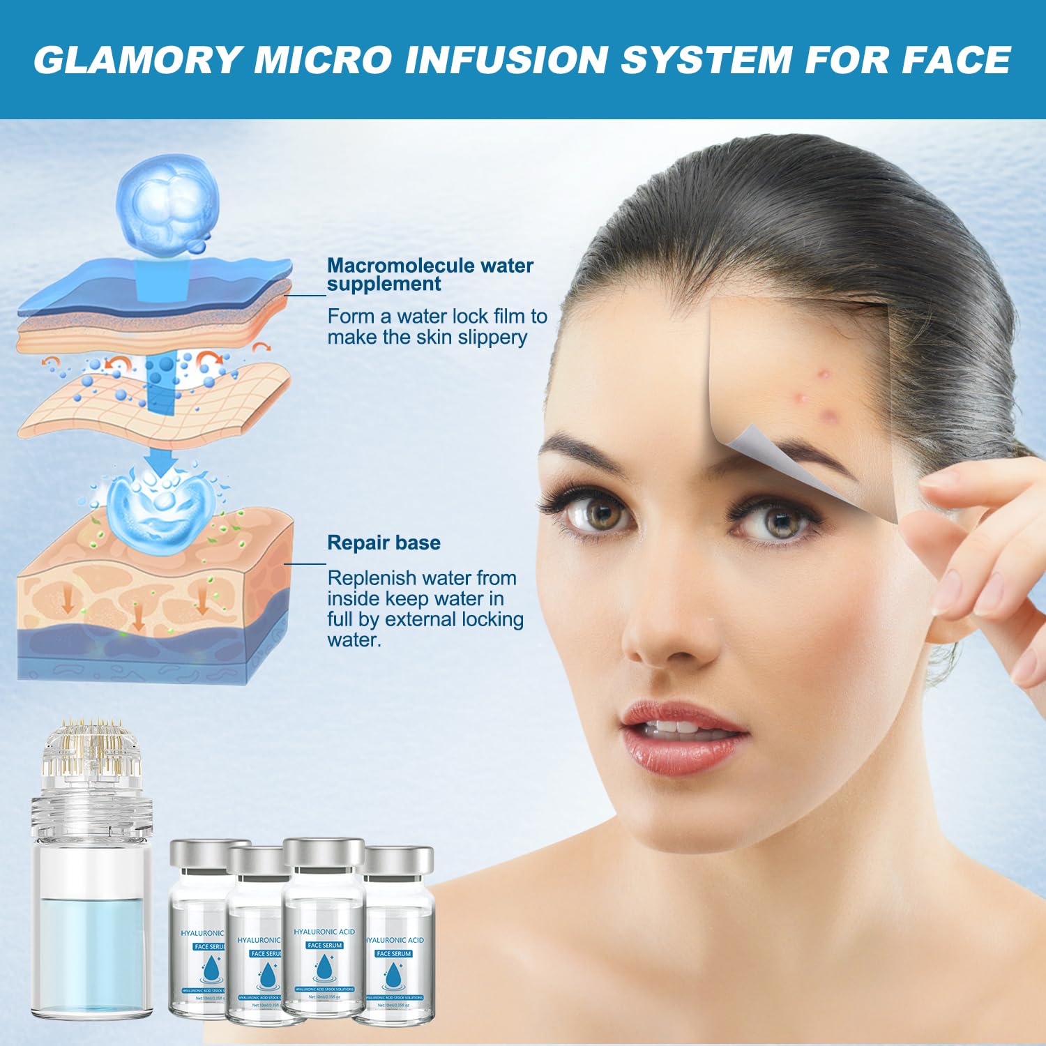 agoname micro-infusion visage quatre sérums bouteilles : routine polyvalente au quotidien