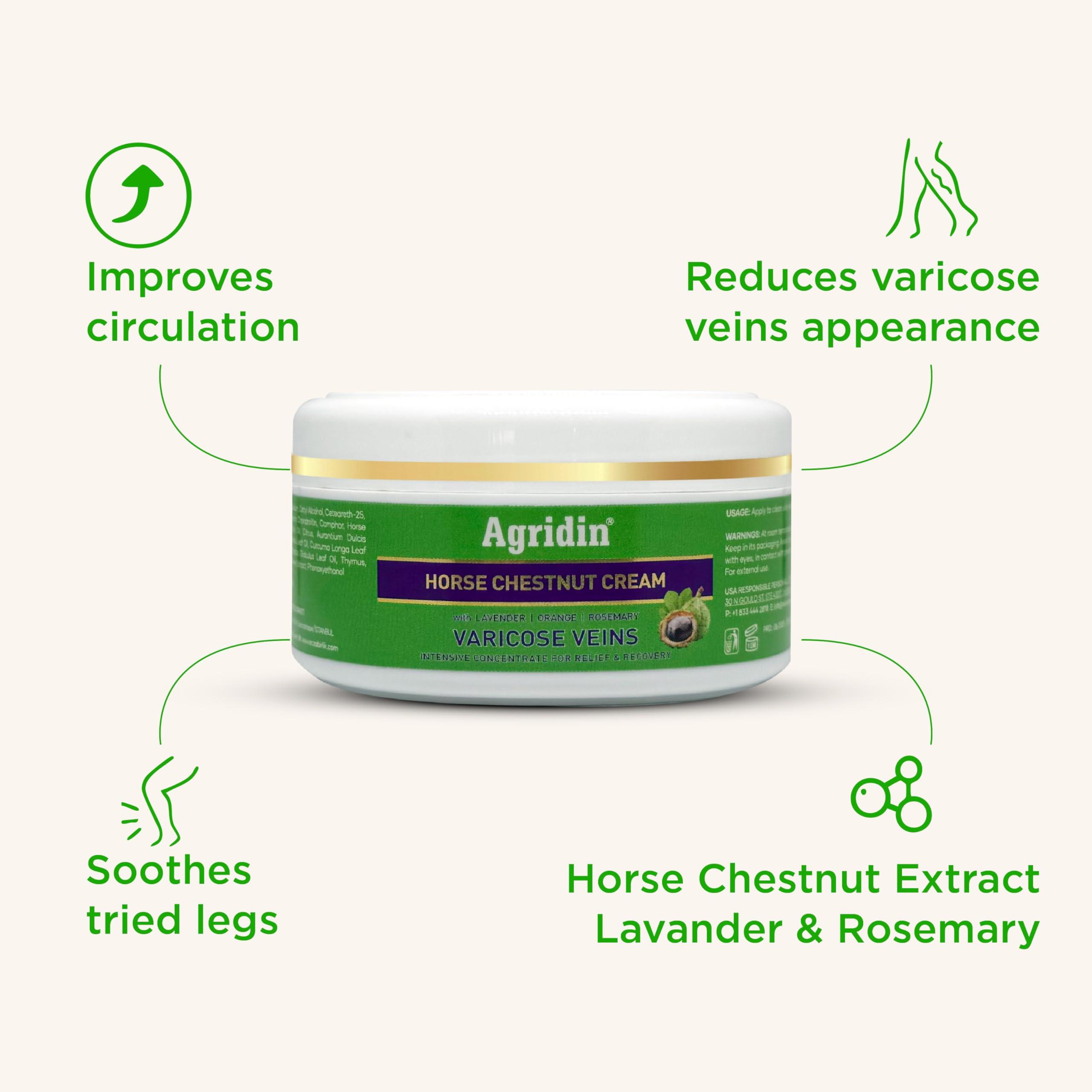Texture légère d’Agridin crème, absorption rapide sans résidu.