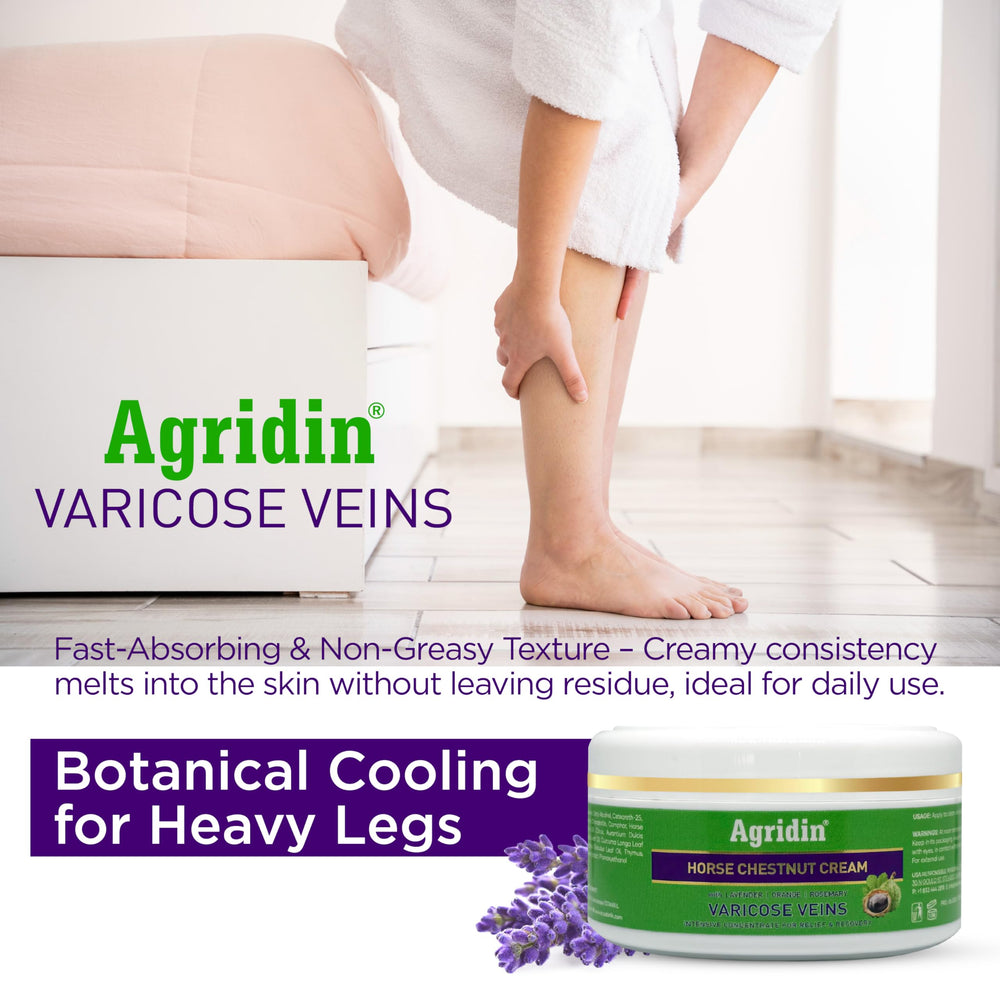 Agridin crème varices relief des jambes et enflure.