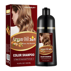 Agthyuve 3-en-1 shampoo colorant noir: couleur durable et soin rapide.