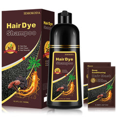 Agthyuve Shampoing Teinture 3 en 1 – bouteille prête à l’emploi et durable.