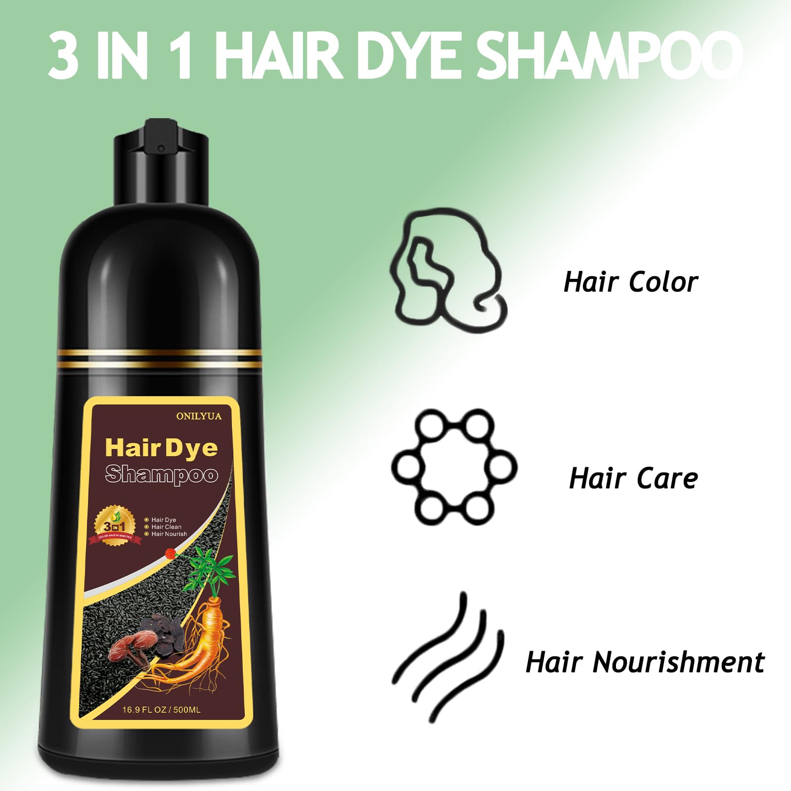 Agthyuve couleur-cheveux 3 en 1: mousse riche et uniforme.