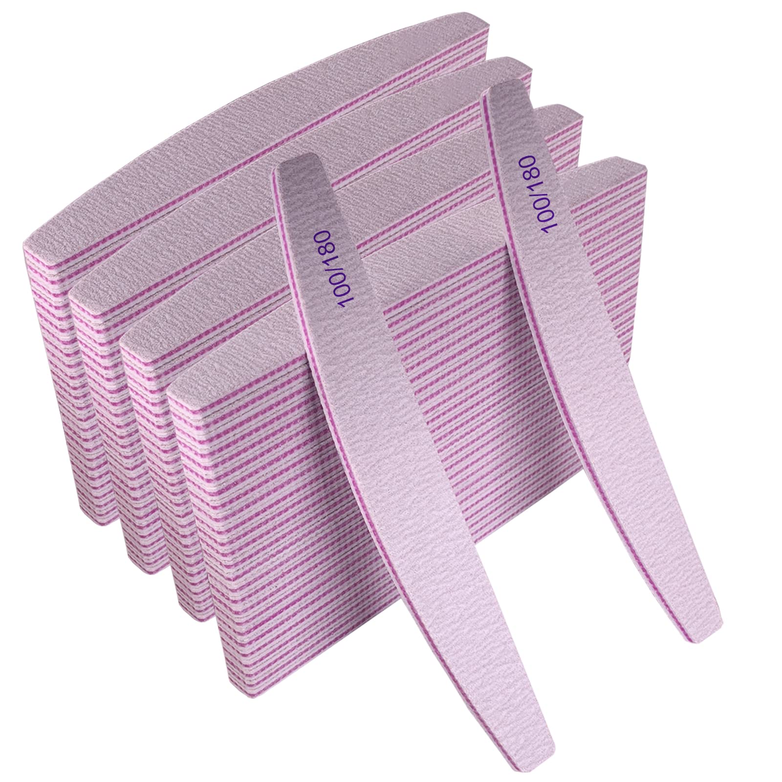 AhaTopia lime-ongles double-face 100/180, idéale pour acryliques et ongles naturels.