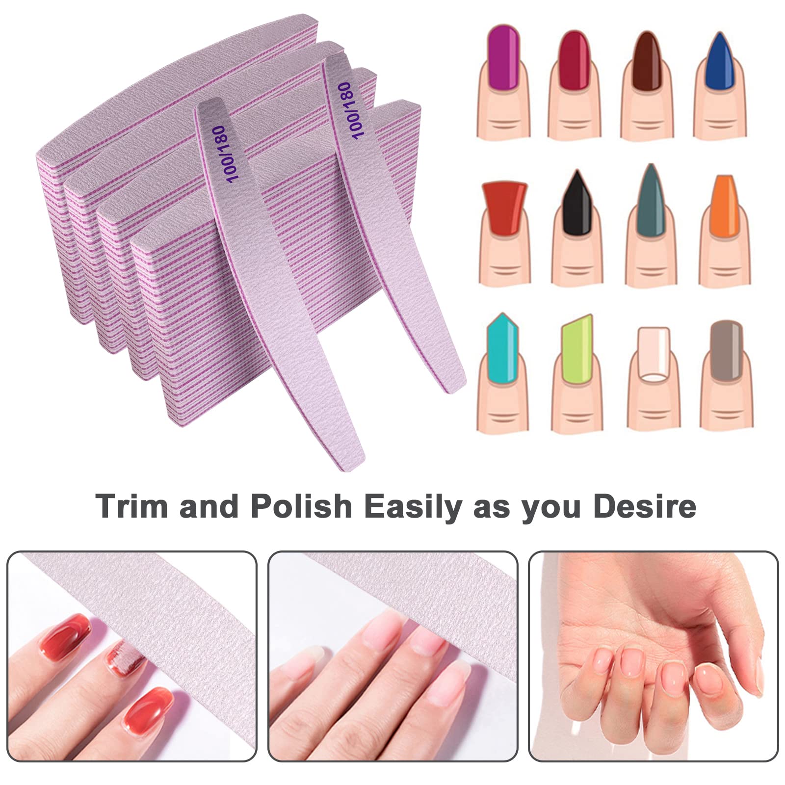 AhaTopia lime-ongles-polissage-douce-7-pouces, confort pour le polissage.