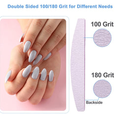 AhaTopia pack-limes-ongles-ensemble-100-piece, pratique pour la manucure à domicile.