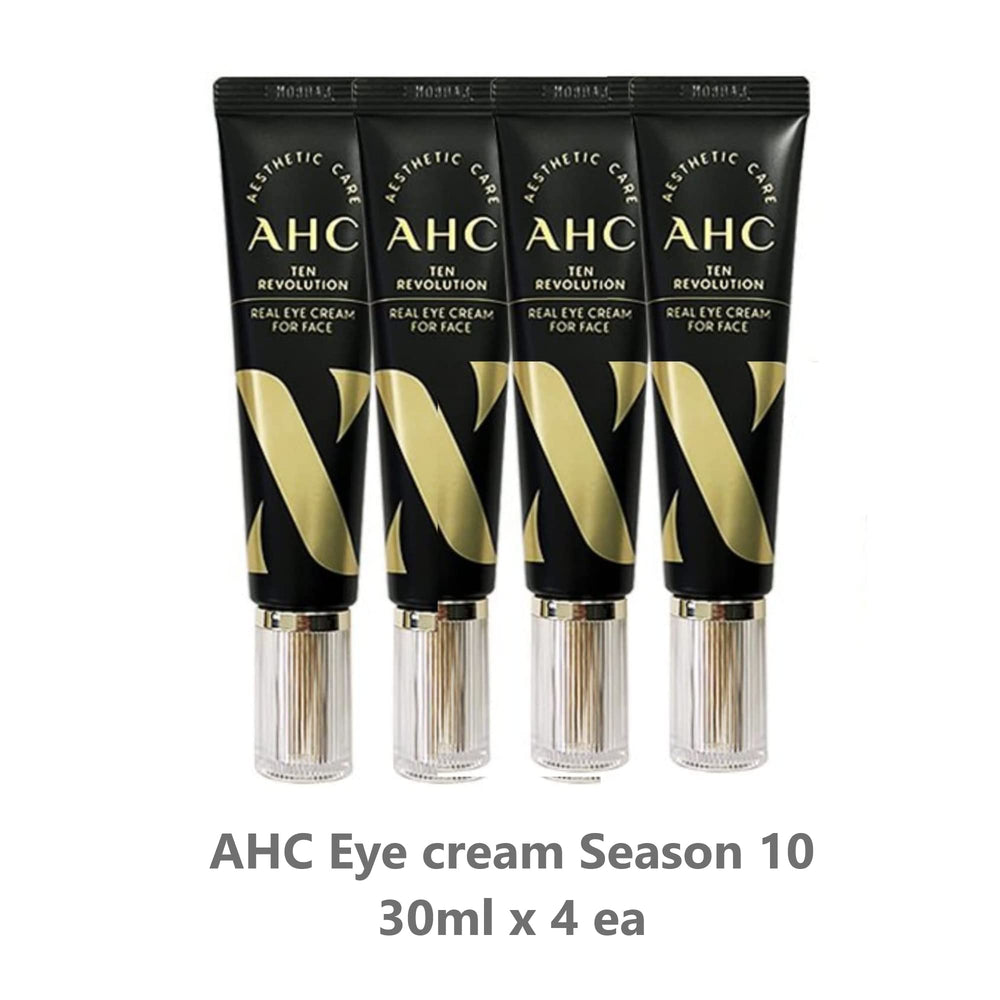 AHC TEN Revolution Real Eye Cream application-visage – texture fine pour une absorption rapide.