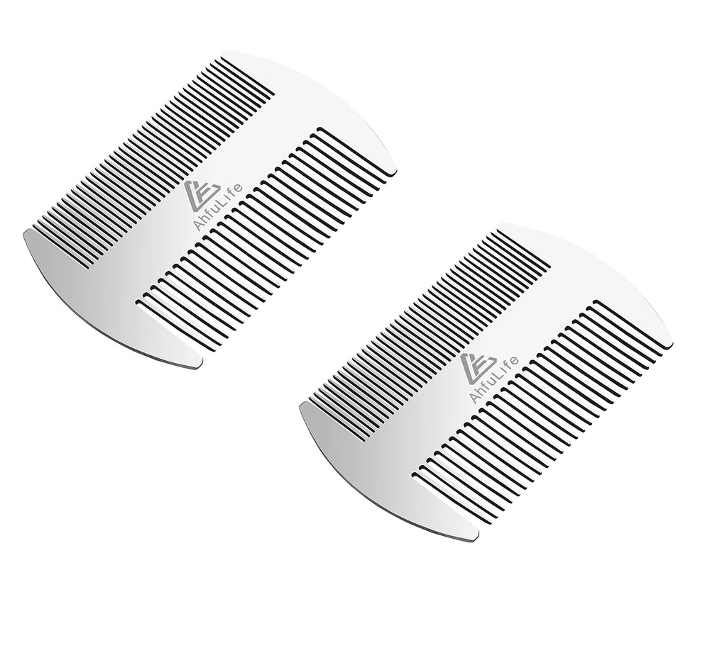 Peigne AhfuLife barbe en acier inoxydable prêt à l'emploi, durable et sans statique.
