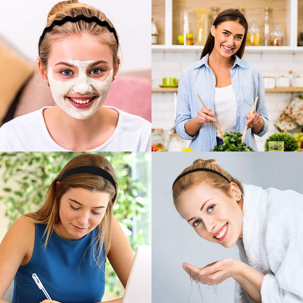 AHONEY bandeaux noirs idéal pour yoga et activités légères.