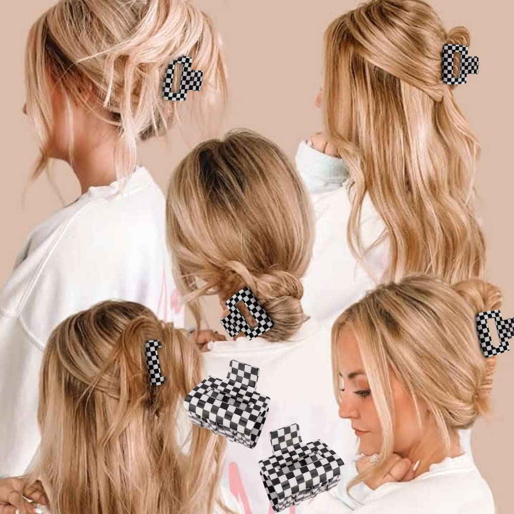 AHONEY accessoire cheveux de fête, pince carreaux colorée et légère.