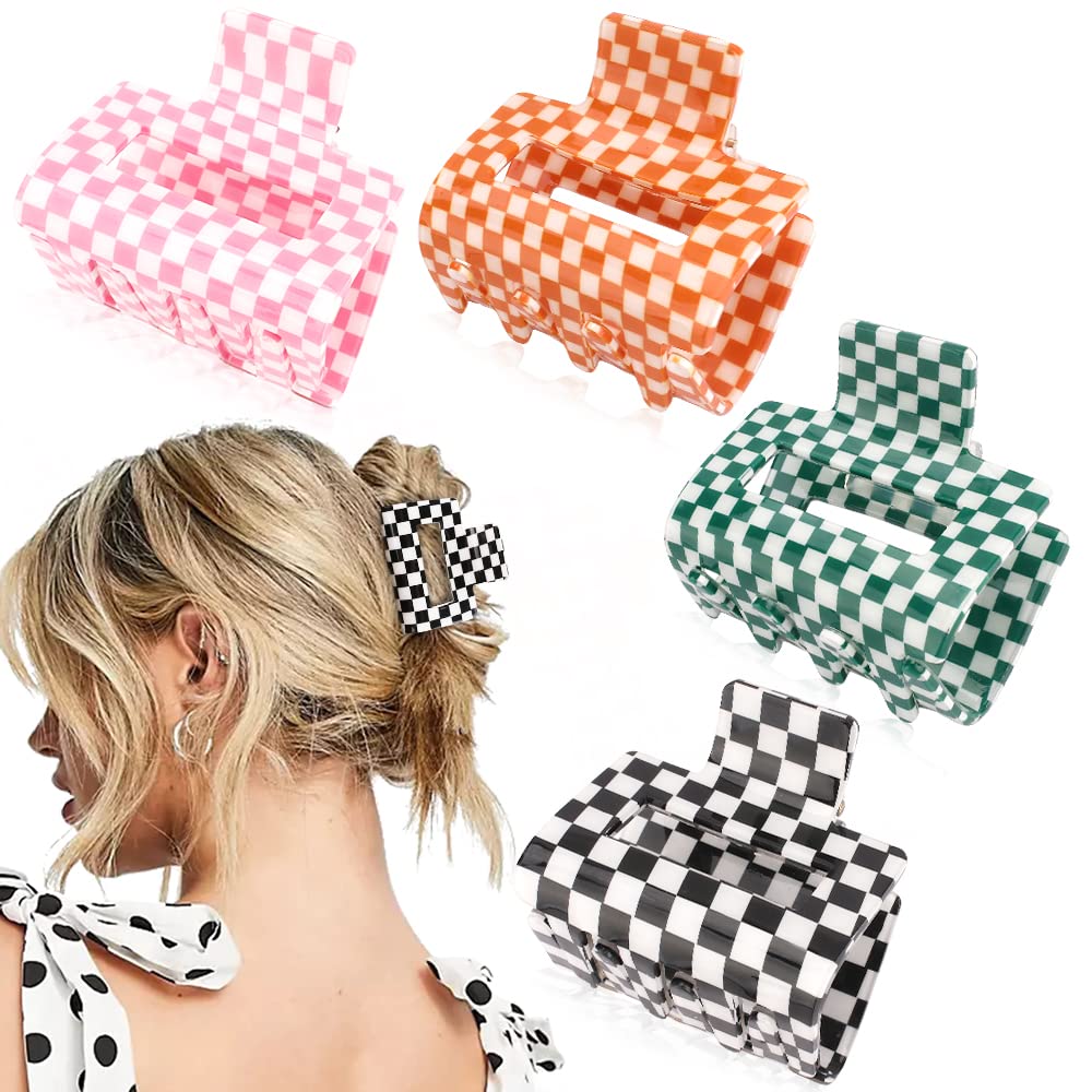 AHONEY pince carreaux noir 2 pouces, maintien fiable pour cheveux fins.