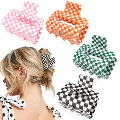 AHONEY pince carreaux noir 2 pouces, maintien fiable pour cheveux fins.