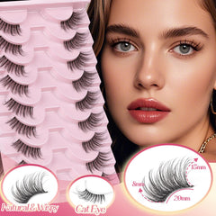 Bande transparente des demi-cils Ahrikiss TB01, pose rapide et ajustement naturel.