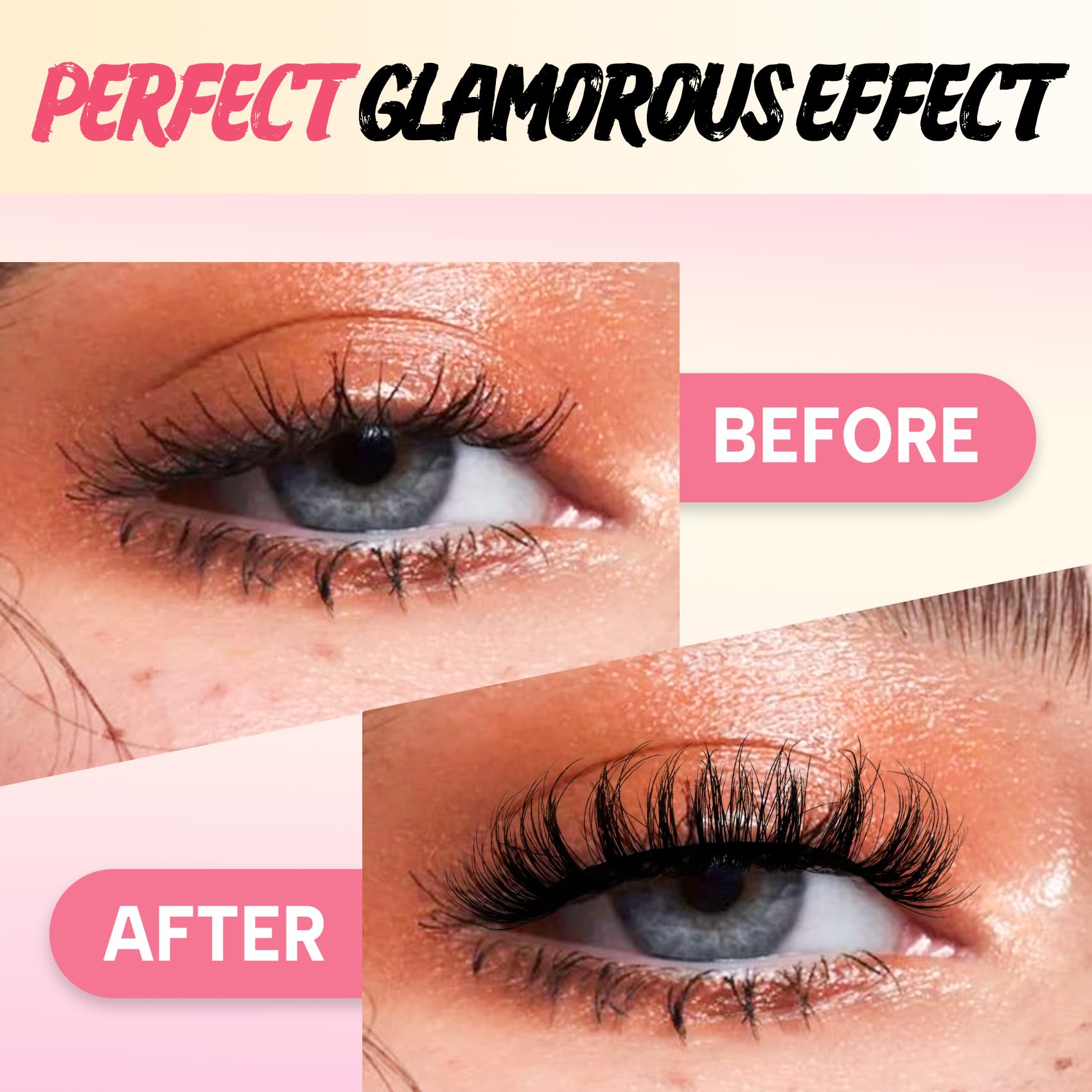 Cils de haute qualité Ahrikiss, apparence naturelle et duveteuse