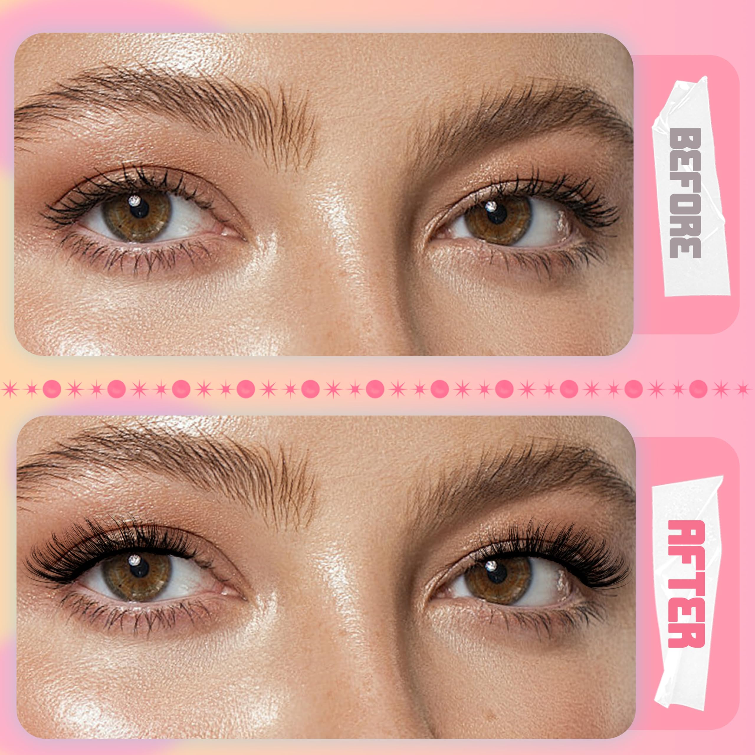 Cils effet œil de chat 10 mm pour un look marqué et net.