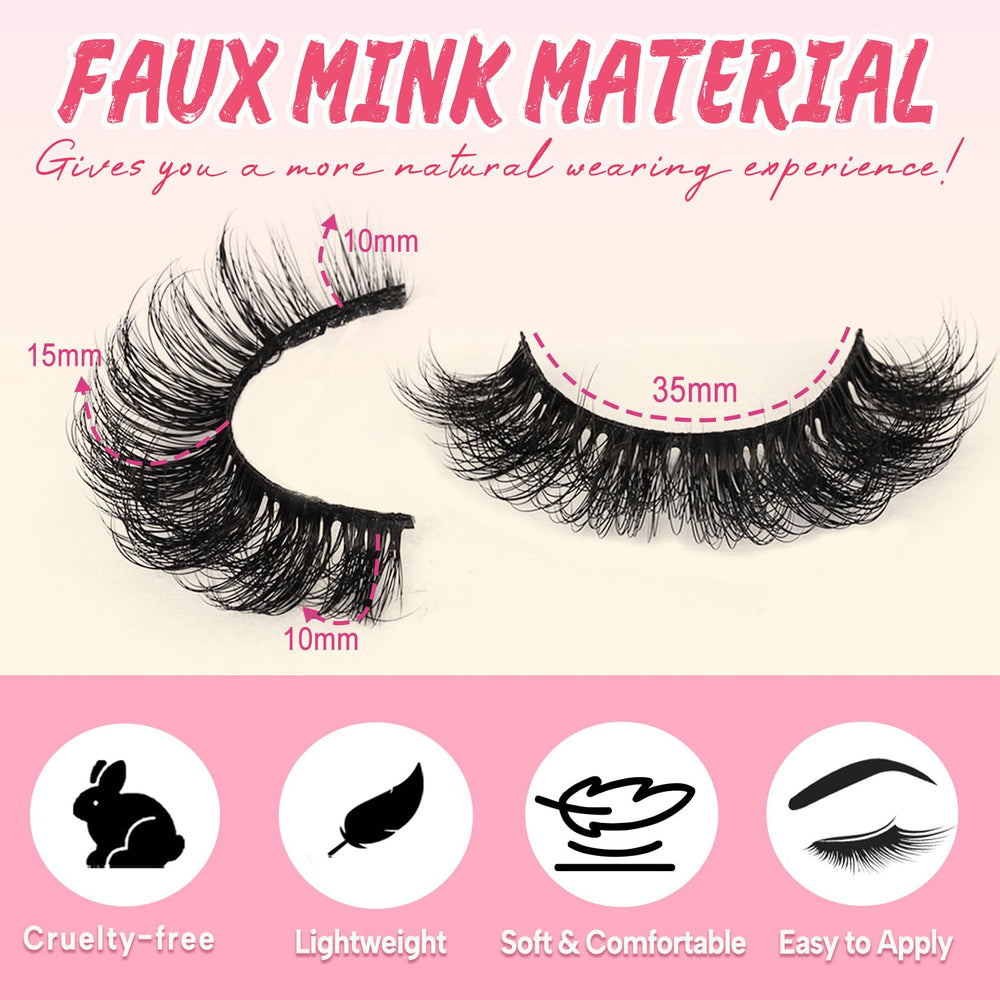 Ahrikiss cils D curl fluffy 3D, texture volumineuse visible.