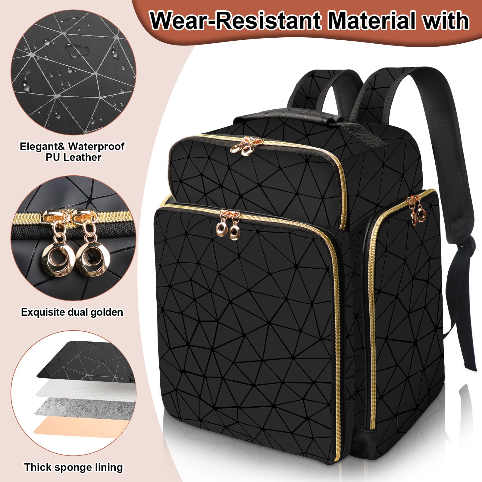Ahzske organizateur-vernis en cuir PU imperméable et résistant.
