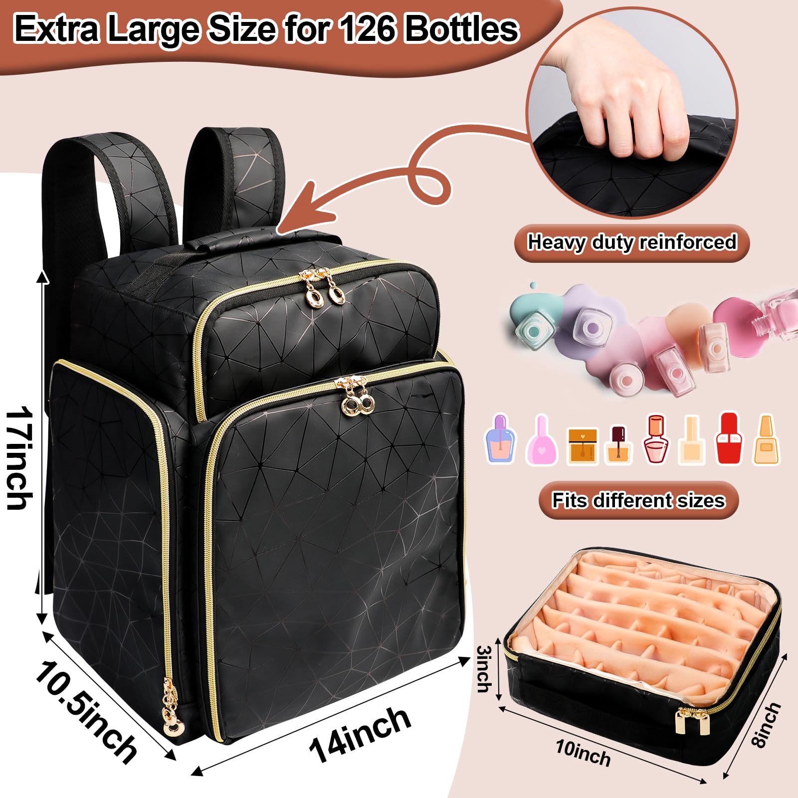 Ahzske organisation polyvalente peut servir de trousse-maquillage ou sac de voyage.