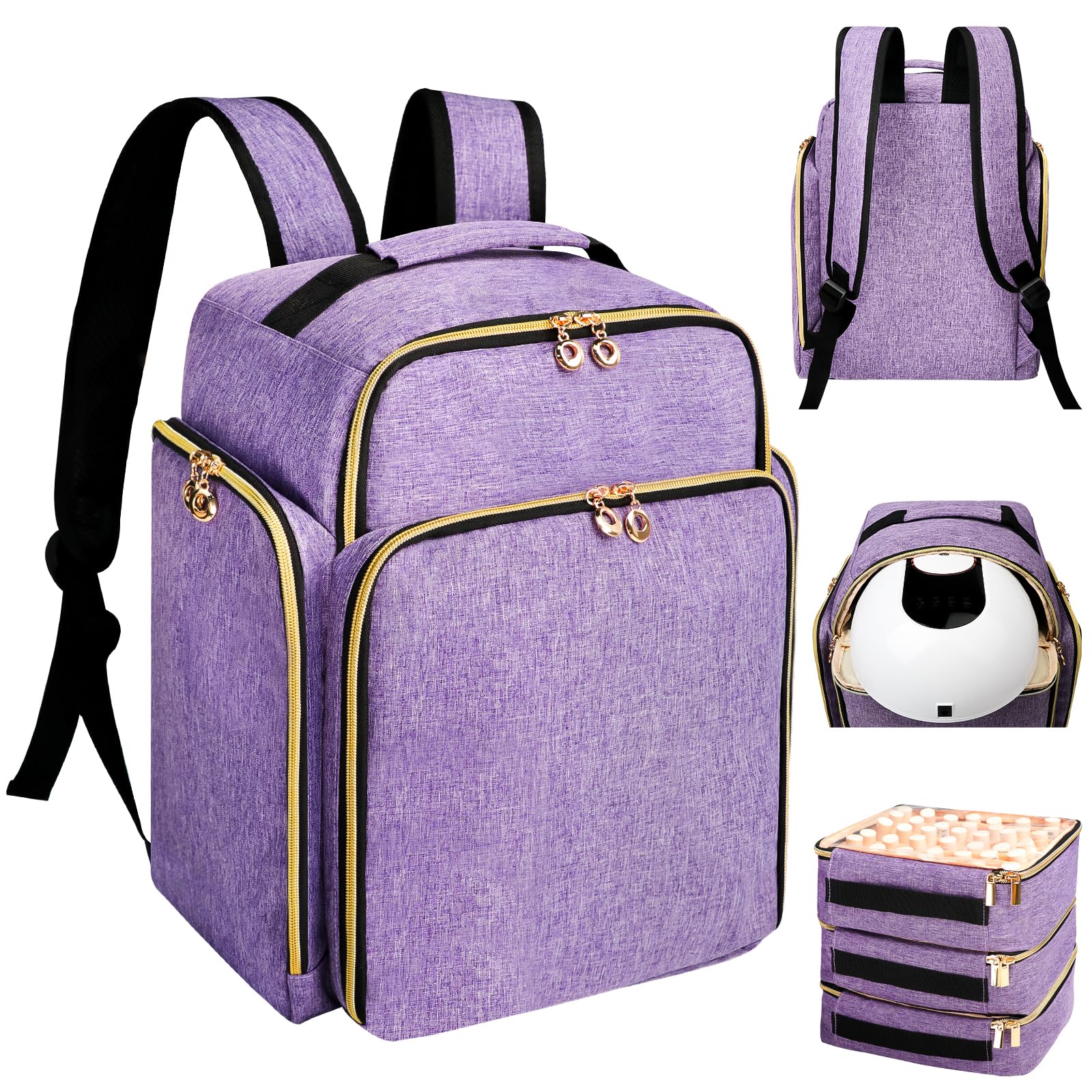 ahzske Sac-organiseur Vernis: capacité jusqu'à 126 bouteilles pour voyage et rangement pratique.