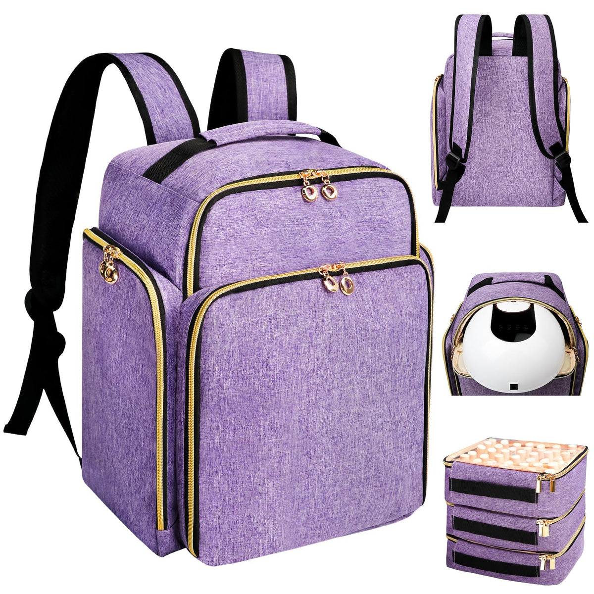 ahzske Sac-organiseur Vernis: capacité jusqu'à 126 bouteilles pour voyage et rangement pratique.