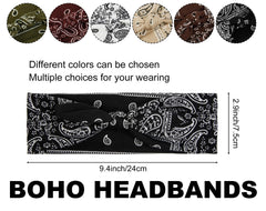 Bandana paisley blanc AIBFRID pour plage et fêtes.