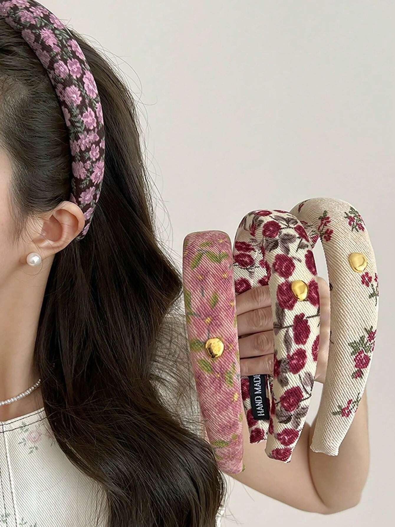 Bandeaux AIBFRID cadeau idéal – ensemble floral prêt à offrir.