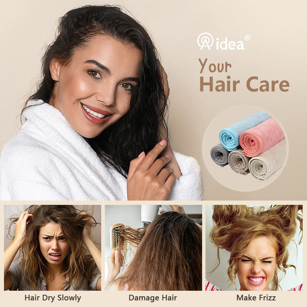 AIDEA confort léger, turbans faciles à porter après chaque douche.