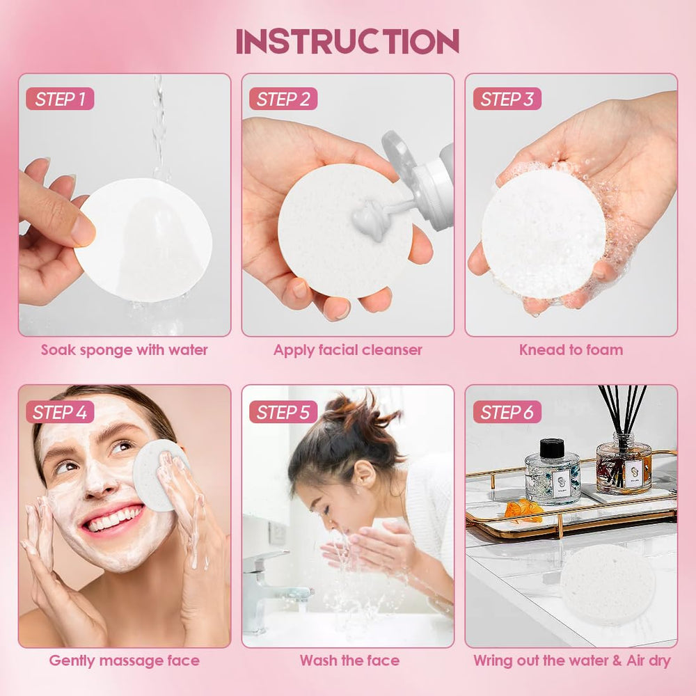 Éponge visage AIDEA exfoliation douce pour éliminer impuretés en douceur