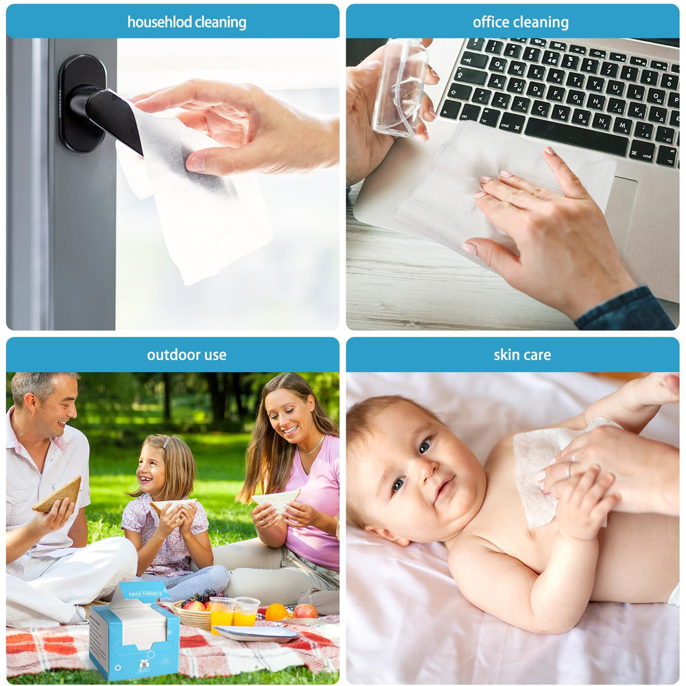 Lingettes visage jetables AIDEA usage quotidien polyvalent et hygiène pratique