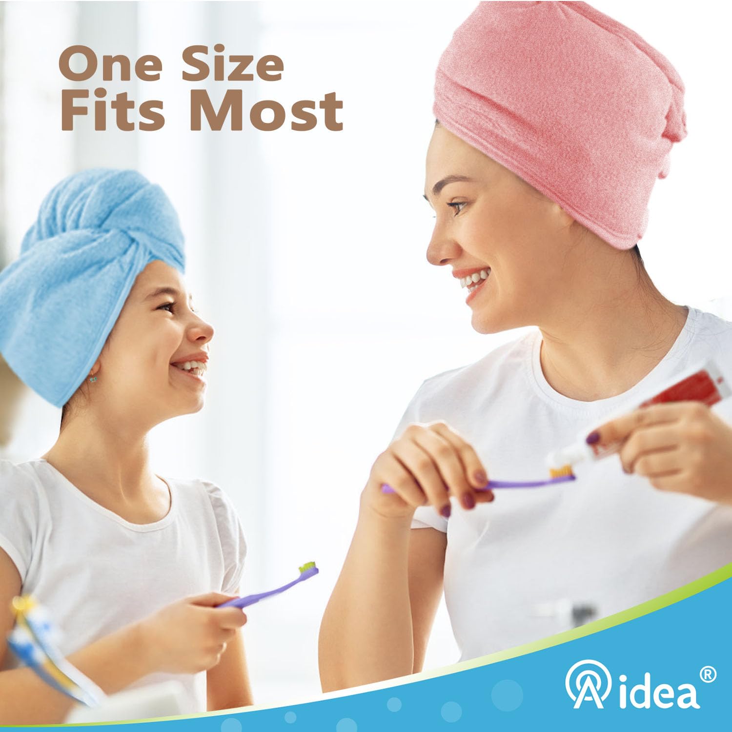 AIDEA turban dimensions 26x10 pouces, couverture adaptée.