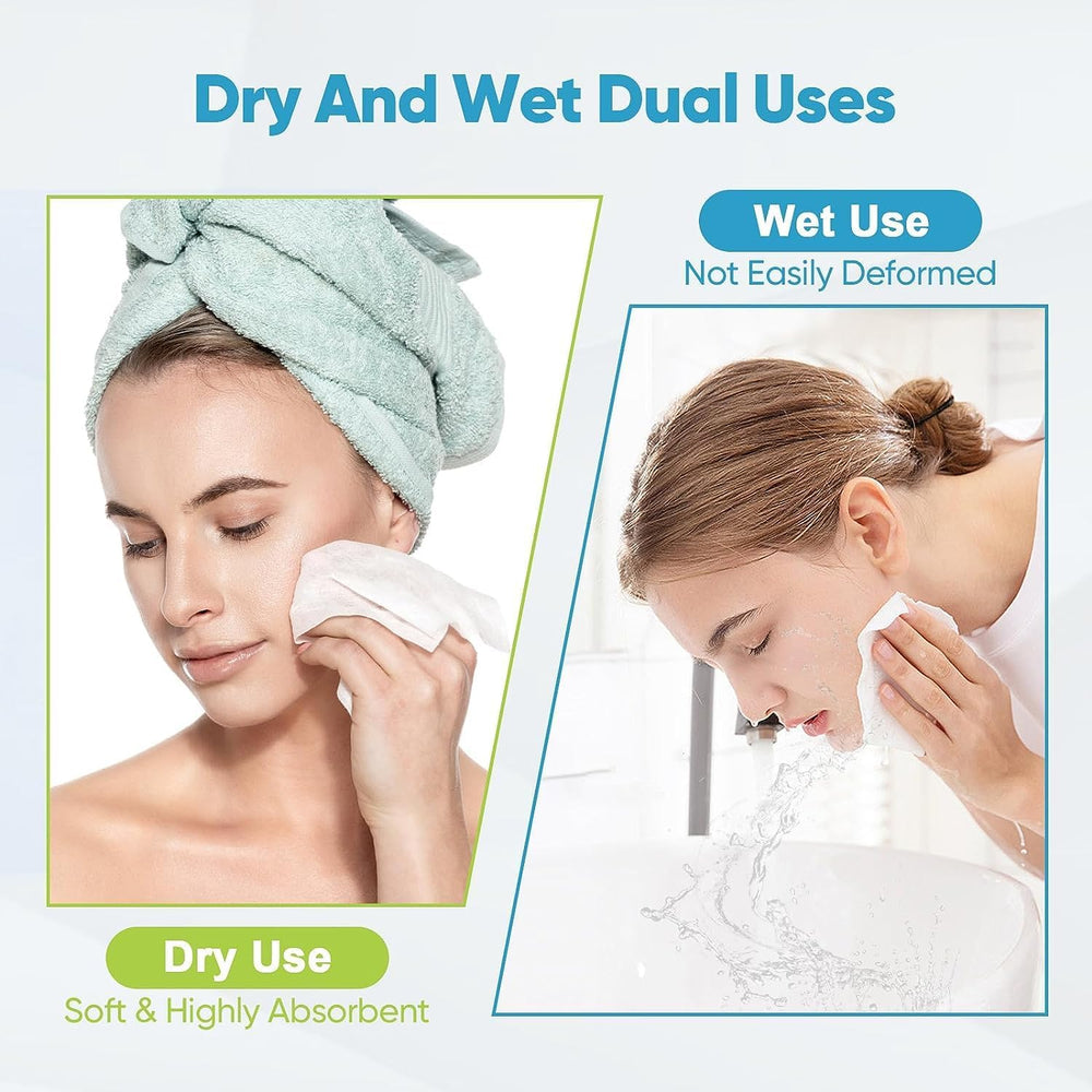 AIDEA XL serviettes visage, utilisation sèche et humide sans résidu