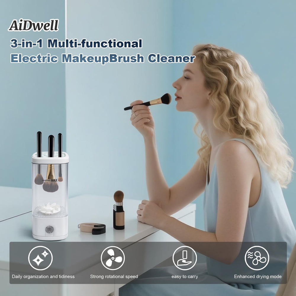 AiDwell kit accessoires permet nettoyage pinceaux et éponges en un seul passage.