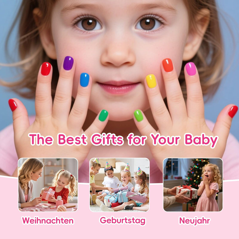 Vernis enfant Aieenjor ensemble de 6 couleurs polyvalentes.