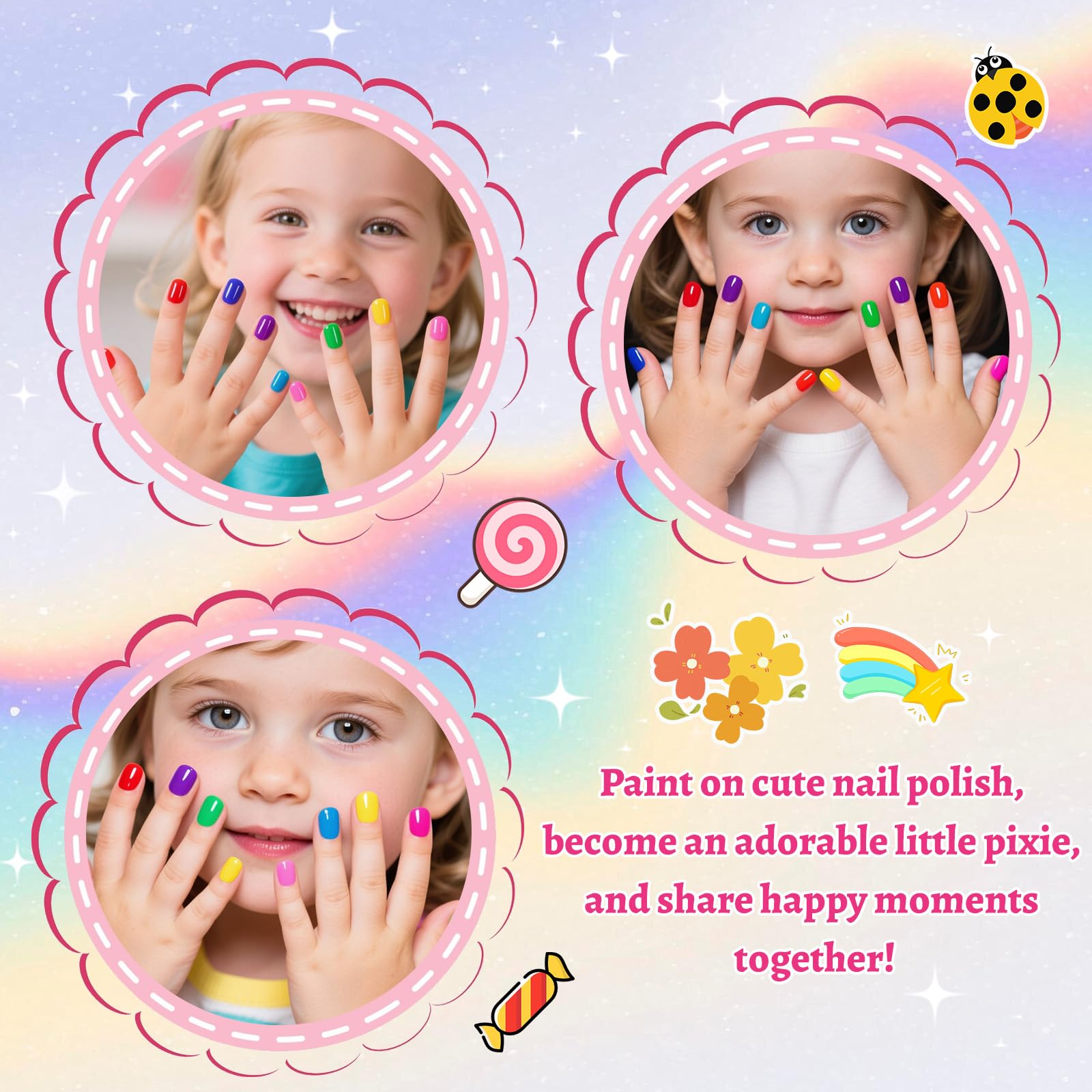 Vernis enfant Aieenjor séchage rapide pour jouer rapidement.