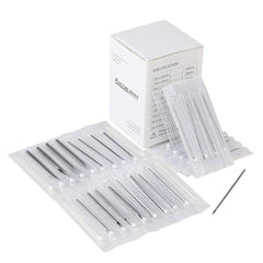 Aiguilles de piercing 100 pièces 15G 1-4mm, emballage discret et sûr pour professionnels.