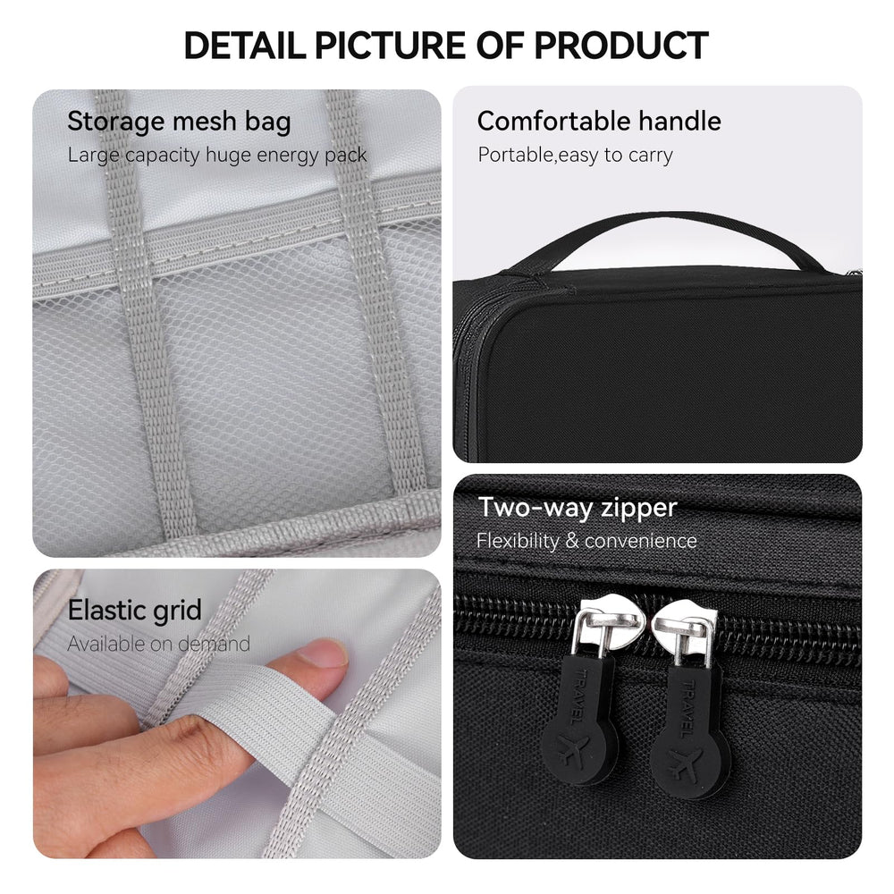AIHOPESTO compartiments sécurisés et sangles Velcro pour ranger tondeuses et outils
