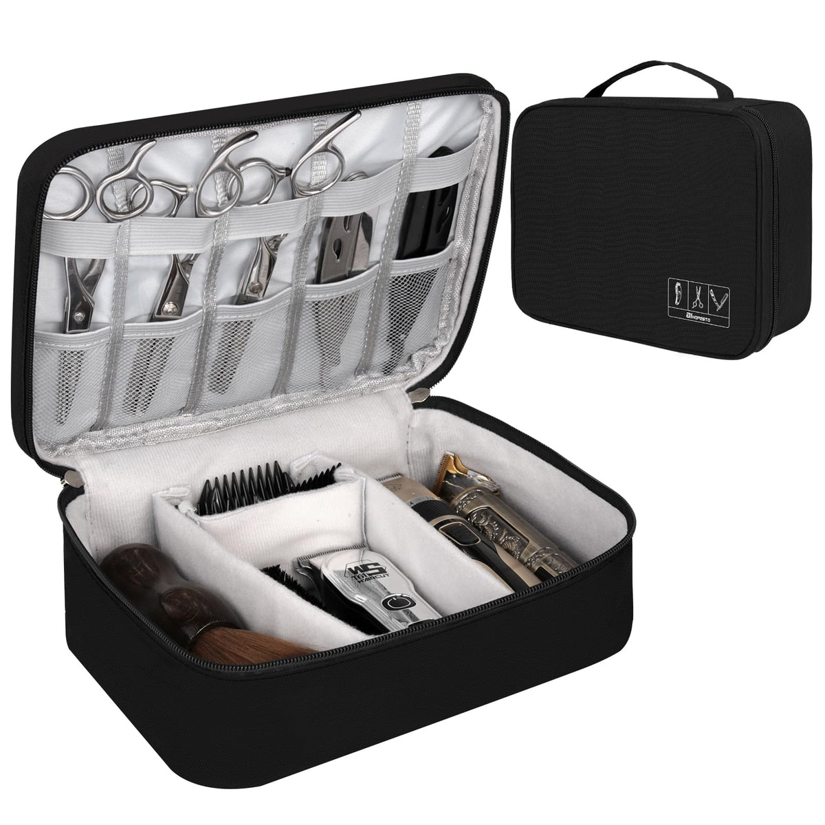 AIHOPESTO sac barbier protege vos outils grâce à une coque anti choc