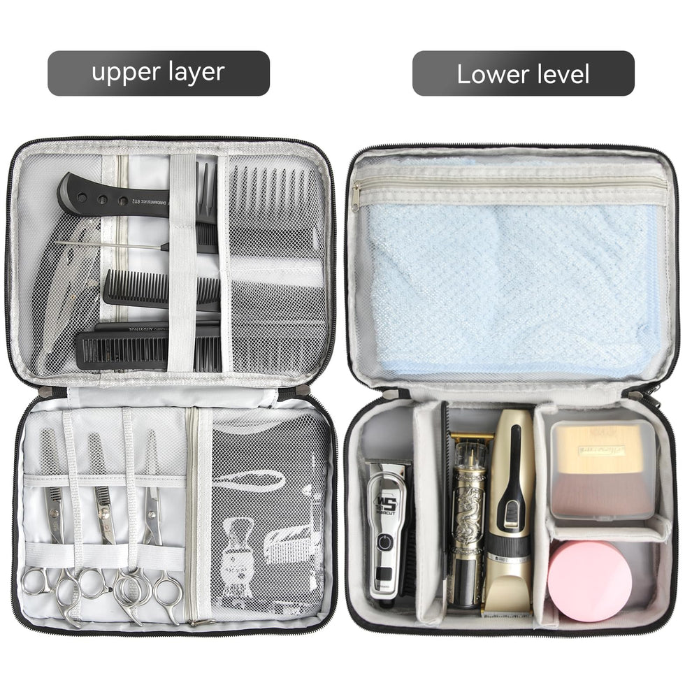 AIHOPESTO Barber Case: grand rangement avec poches pour accessoires et tondeuses