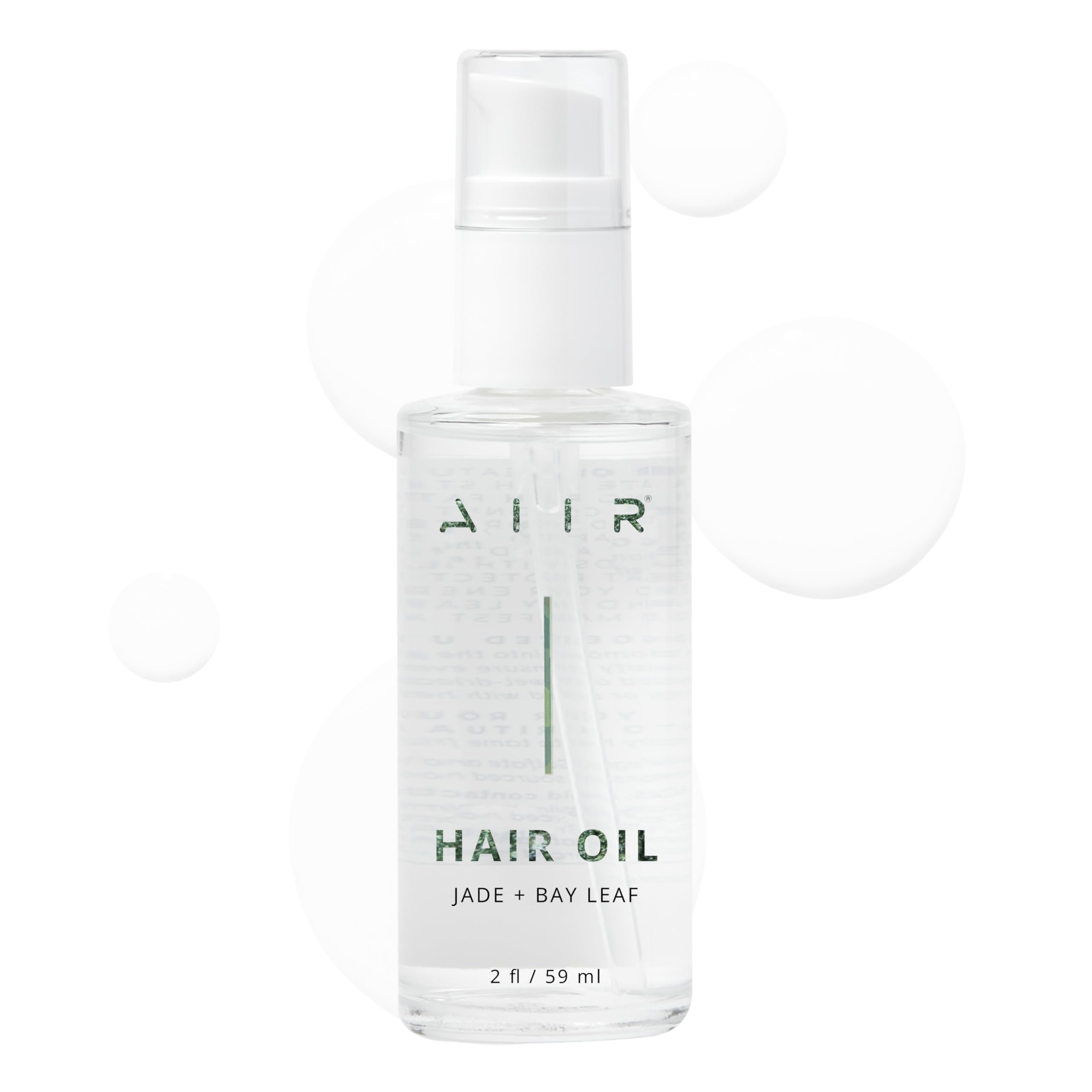 AIIR Jade Hair Oil – bouteille pompe: brillance et hydratation durable