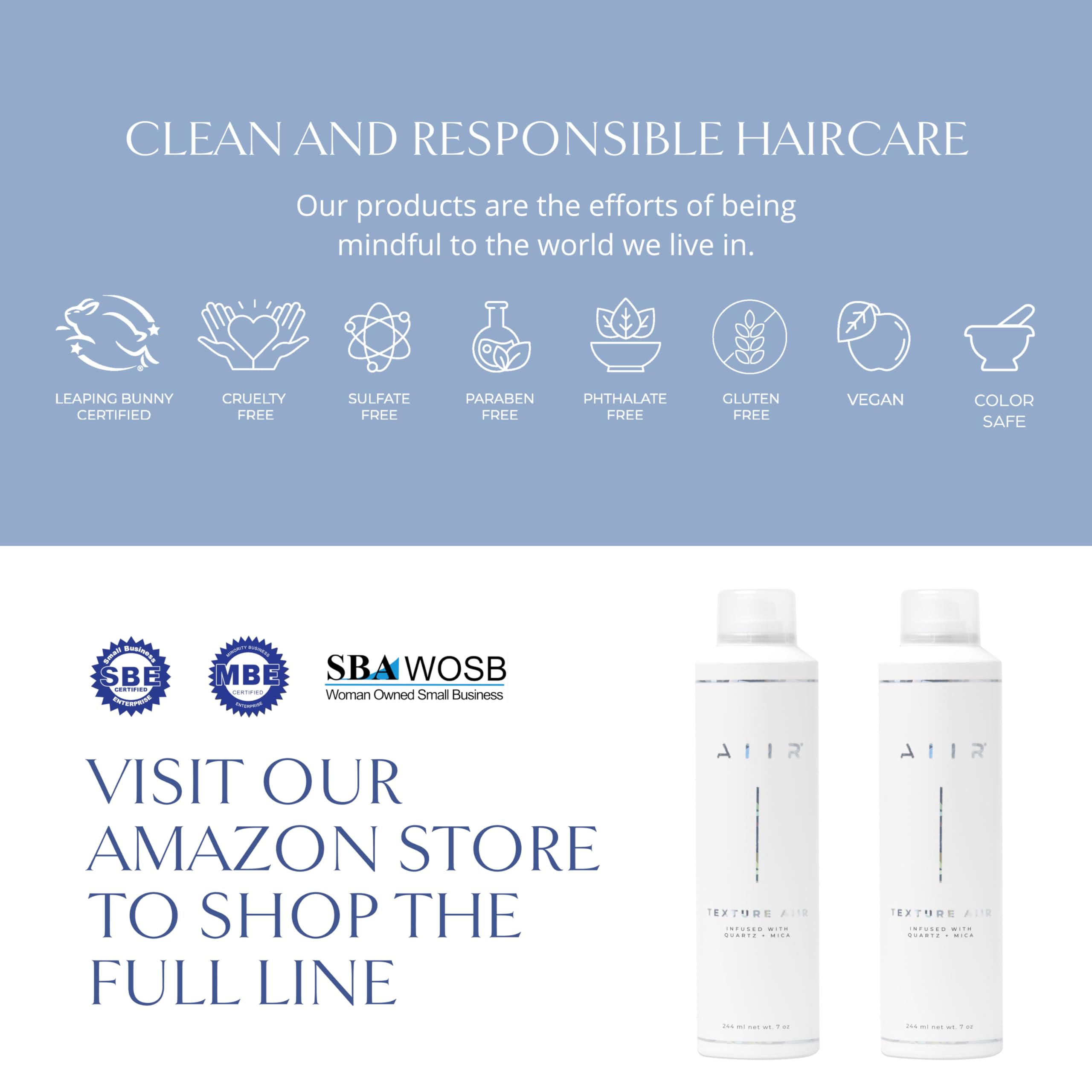 AIIR Texture Styling Spray — accès rapide à texture et définition lors du coiffage.