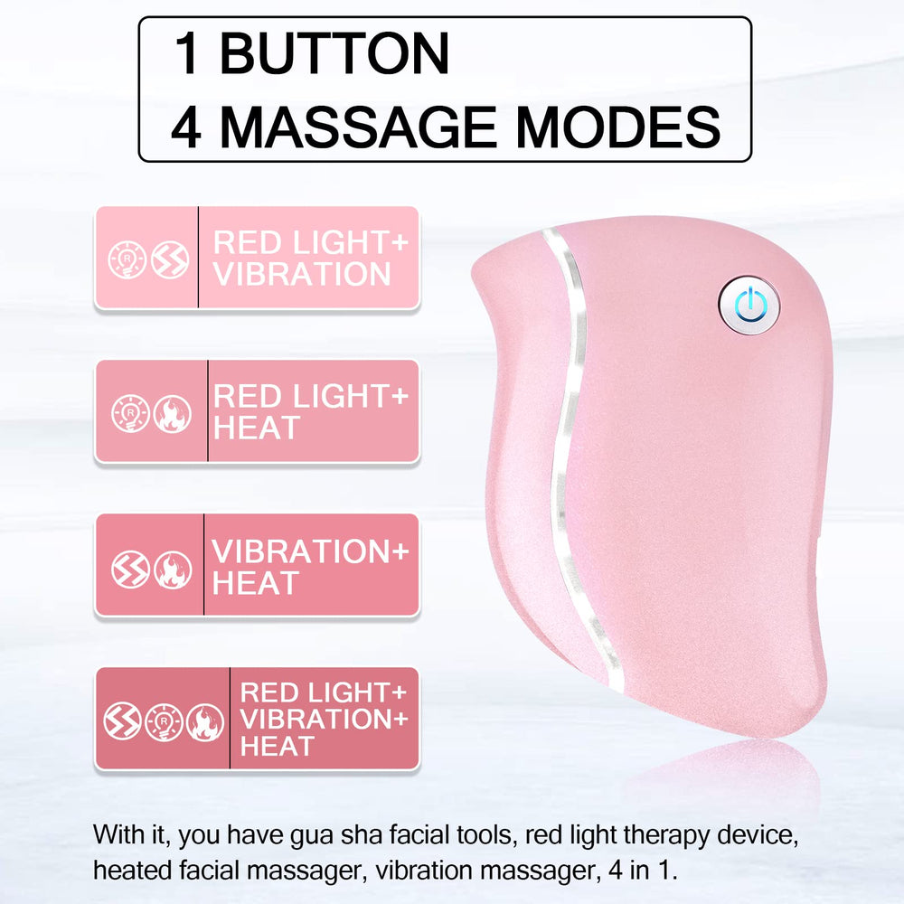 Aikertec Heat gua sha, lumière rouge pour le visage.