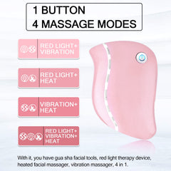 Aikertec Heat gua sha, lumière rouge pour le visage.